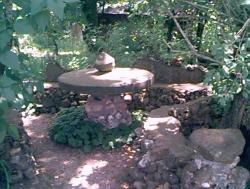 Click to enlarge image  - The Picnic Area - Mrs. Quigley's picnic area is in a nice shady spot. 